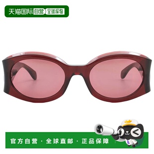 Sunglasses 自营Salvatore SF20 Ladies Oval Ferragamo Burgundy