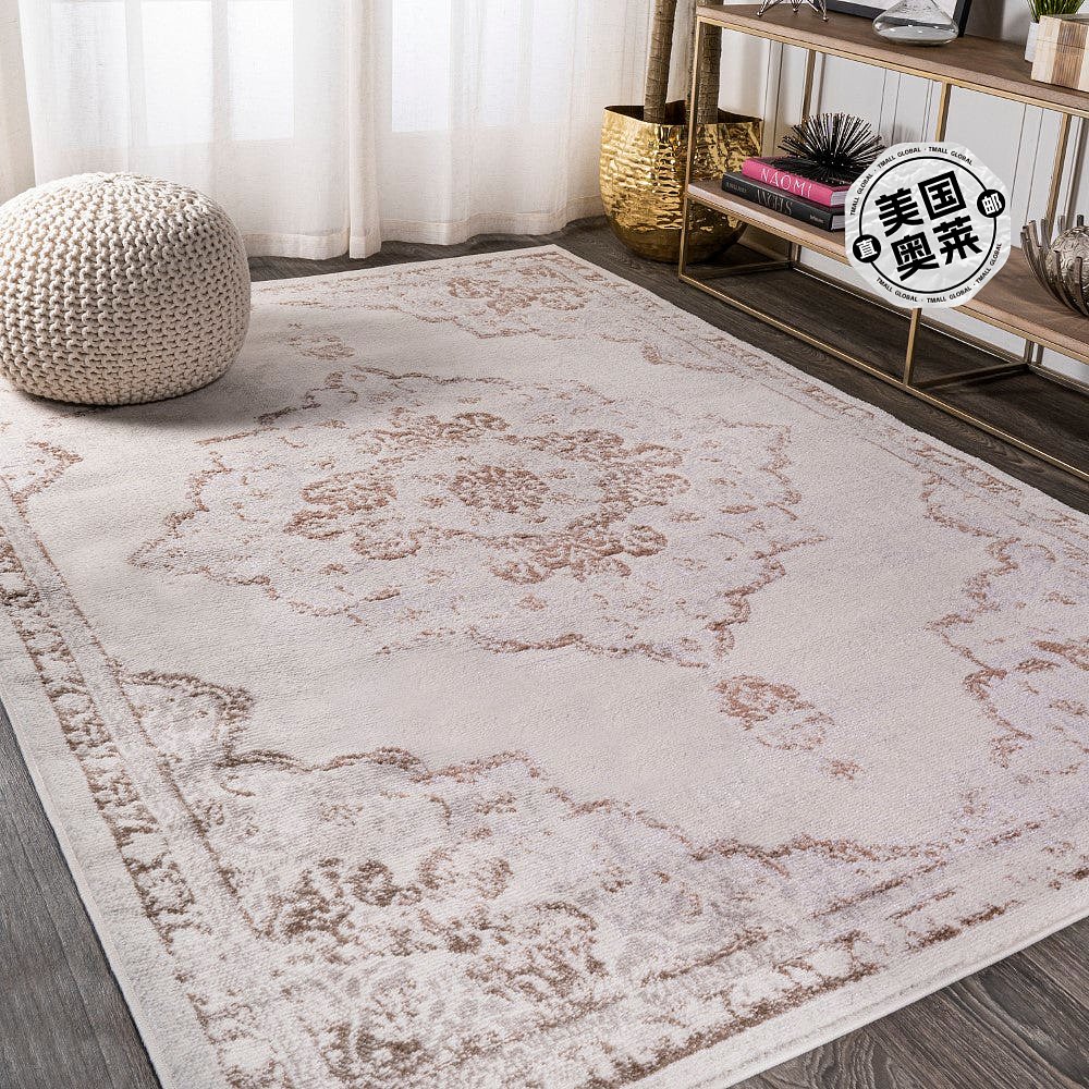 jonathan yAlhambra Ornate Medallion Modern Area 地毯 - 奶油/