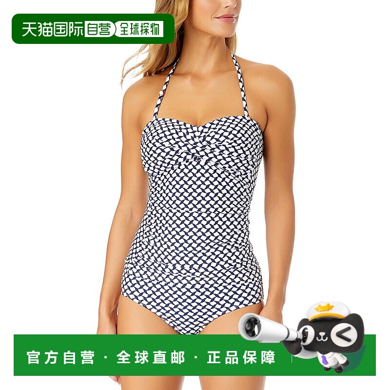 自营Anne Cole Twist Front Shirred Bandeaukini - multi 美国奥