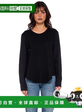 自营 wilt圆领衬衫府绸衬衫袖子-黑色 美国奥莱直发