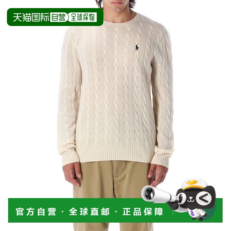 自营polo ralph laurenCable Knit Sweater With Ribbed Cuffs 美
