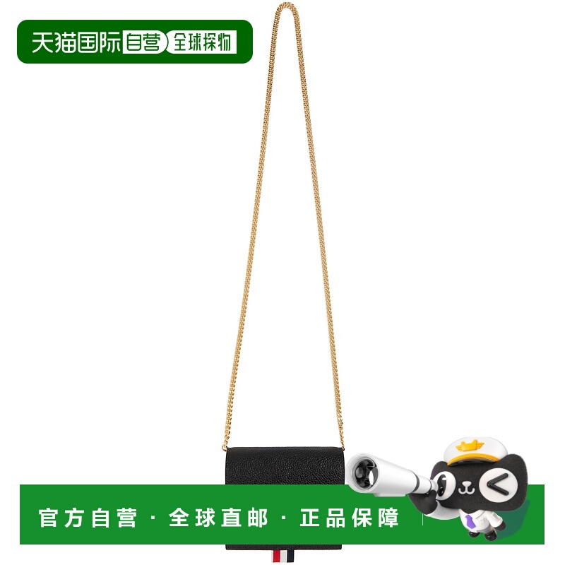 1h可退 香港直邮潮奢 Thom Browne 汤姆 布朗 女士 黑色卡包 FAW1