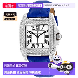 自营Christian Van Sant Women's Radieuse White Rectangle 41mm