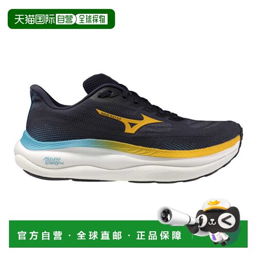 自营Mizuno Wave Sky 9男中音蓝色/柑橘色/Capri Bre J1GC250201-