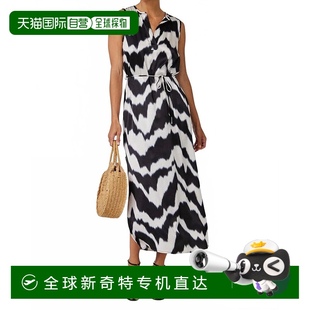 系帶長裙 自營 bella dahl抽象伊卡特印花無袖 美國奧萊直發(fā)