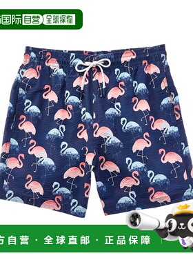自营Trunks Surf & Swim Co. Print Swim Trunk-蓝色 美国奥莱直