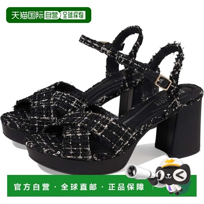 自营Kenneth Cole Reaction Reeva Sandals Black Ankle Strap Bl