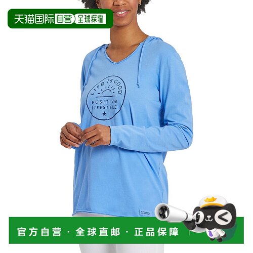 自营 Life is Good 连帽 Crusher T 恤 - 蓝色 美国奥莱直发