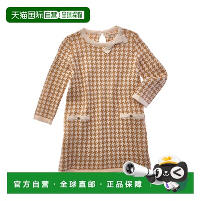 自营Hope & Henry Houndstooth Sweaterdress - brown 美国奥莱直