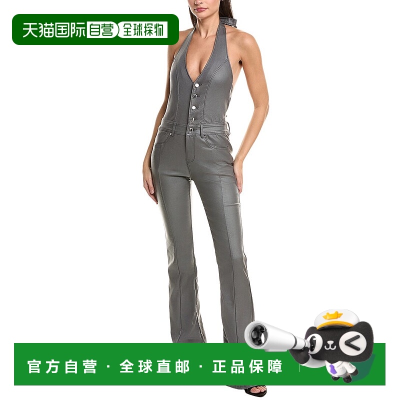 自营retrofete复古Cynthia连身裤-灰色 美国奥莱直发性感连体裤