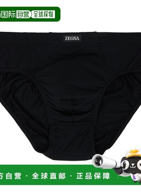 1h可退 香港直邮潮奢 zegna 杰尼亚 男士 黑色三角内裤 N2L61011
