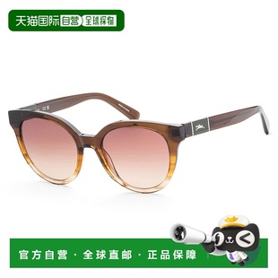 53mm Striped 自营 Sunglasses Women Honey strip Longchamp