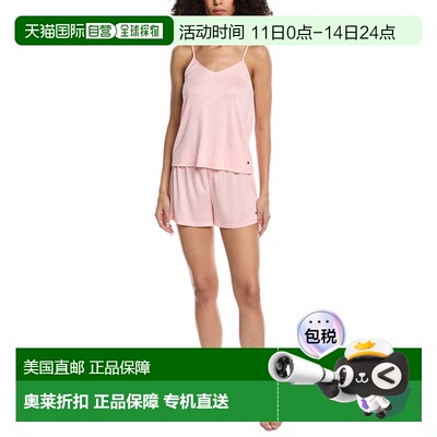 自营Tommy Hilfiger 2pc Pointelle Cami & Boxer Pajama Set - p