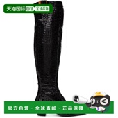 香港直邮潮奢 黑色印花高筒靴 Tom 汤姆 1h可退 女士 Ford 福特