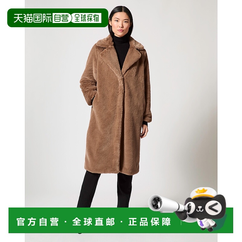 自营adrienne landauDelaney Teddy Coat - taupe 美国奥莱直发