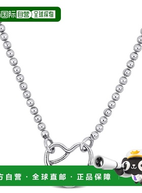 自营 925 纯银 Mimi & Max Heart Clasp Charm 球链项链 - 20 英