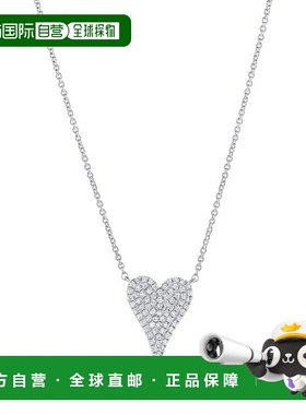 自营 sabrina14k 金钻石心形项链 - 白色 美国奥莱直发