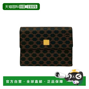 Wallet blac 自营Celine Pvc Pre Owned Fold Leather Tri