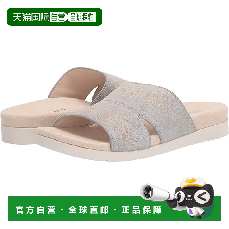 自营Spenco Twilight Ellie SP1070LGR Sandal Women's Gray Leat