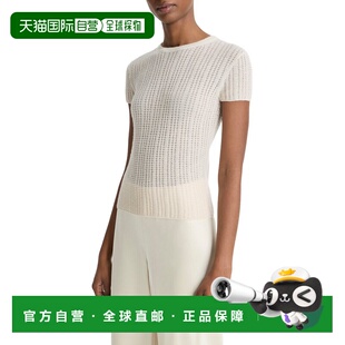 Silk Blend white Cashmere 美 Crew Knit 自营Vince Waffle