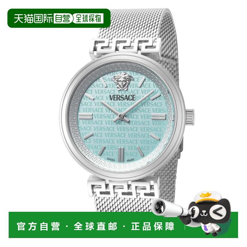 自营Versace女式Mythos 36毫米石英手表-银色 美国奥莱直发