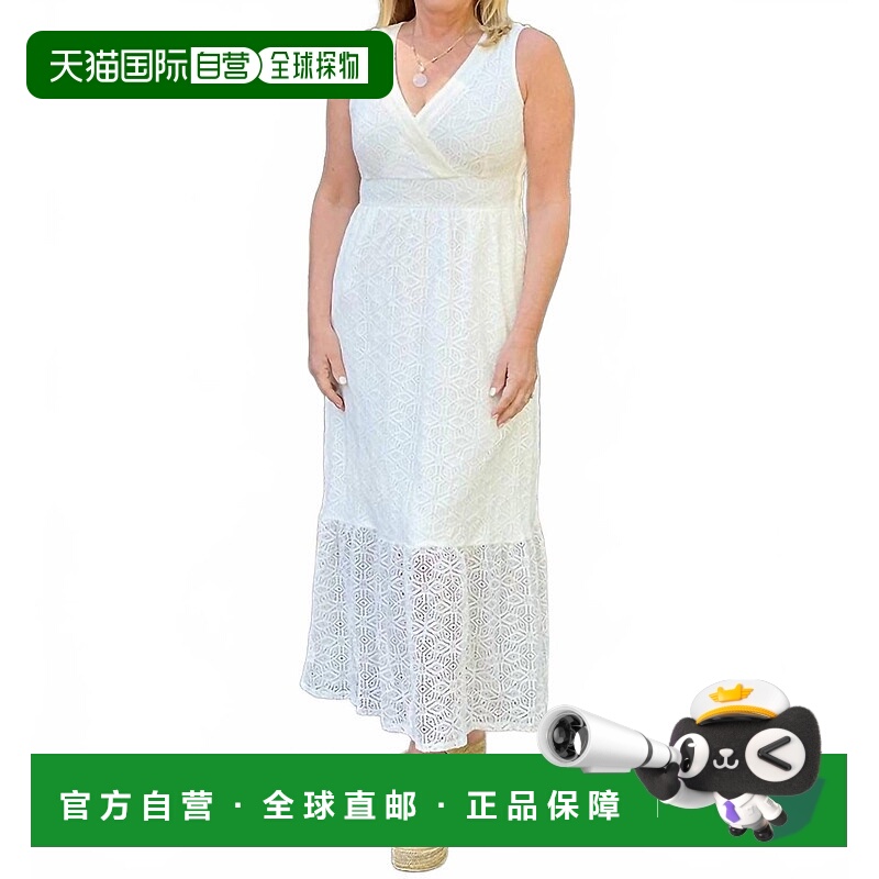 自营spartina 449Louisa Lace Dress In Pearl White - pearl whi