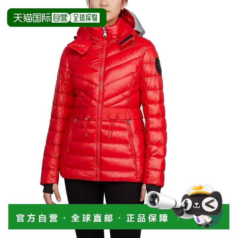 自营 Pajar 女士 Bailey 可折叠轻质新雪丽羽绒服，带可拆卸风帽