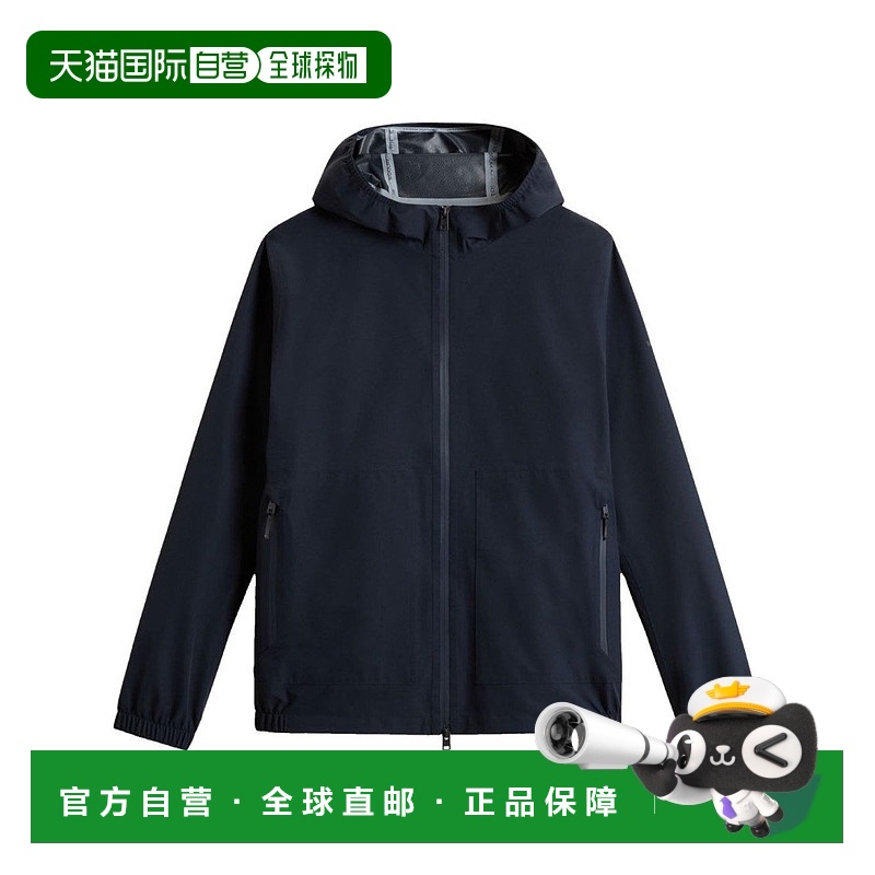 自营 woolrich午夜蓝Giacca Pacific抽绳风帽-蓝色 美国奥莱直发