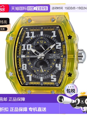 自营Invicta Men's Racing 48.5mm Yellow Quartz Watch - yellow