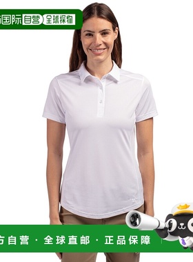 自营 cutter & buckCutter&Buck Prospect纹理弹力女式短袖翻领衬