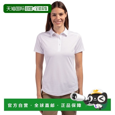 自营 cutter & buckCutter&Buck Prospect纹理弹力女式短袖翻领衬