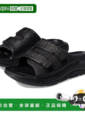 1h可退 香港直邮潮奢 Hoka One One 男士 Ora 奢华凉鞋 black黑色