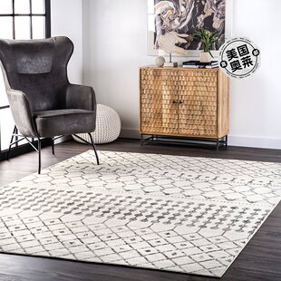 nuLOOM Zola Geometric Moroccan Area Rug - gray 【美国奥莱】