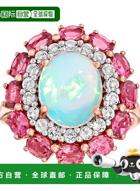 自营 ross-simons 罗斯-西蒙斯蛋白石、粉红碧玺和 . 18kt 纯银白