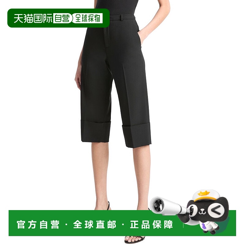 自营Vince Mid Rise Cropped Pant - black 美国奥莱直发