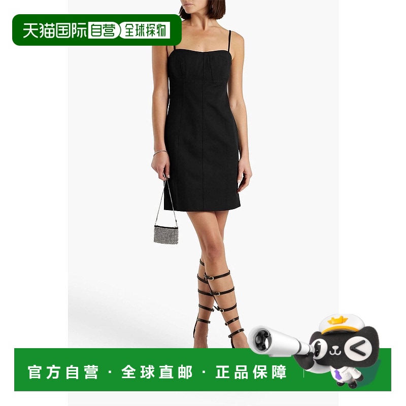 自营derek lam 10 crosbyBlair 黑色迷你连衣裙 - 黑色 美国奥莱