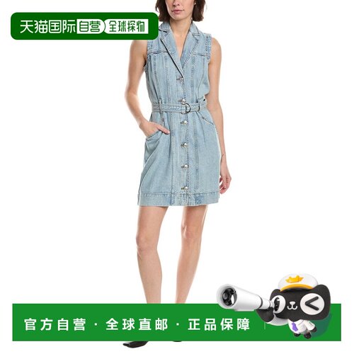 自营rag & bone Renata Denim Mini Dress - blue 美国奥莱直发