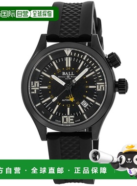 自营 Ball Engineer Master II Diver GMT 黑色表盘橡胶表带男士