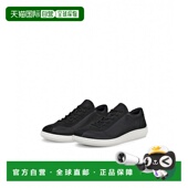 美国直邮ECCO 黑色爱步厚底男鞋 Soft 1h可退 Zero 黑色 德训鞋