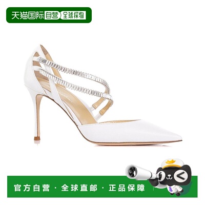 自营marion parkeMARION PAKE Megan 85 皮革高跟鞋 - 白色 美国