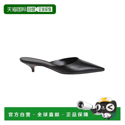 自营the rowLiisa Kitten Leather Kitten Mules - black 美国奥