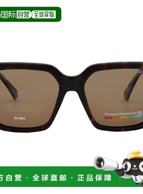 自营Polaroid Polarized Bronze Square Ladies Sunglasses PLD41