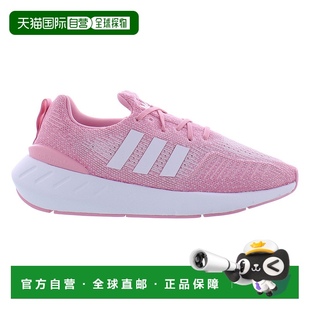 美国直邮Adidas阿迪达斯女款 粉白拼接可爱轻便舒适缓震银色 运动鞋