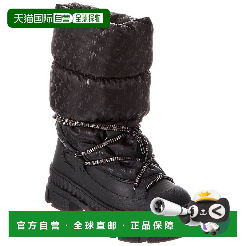 自营Jimmy Choo Yeda蓬松尼龙皮靴-黑色 美国奥莱直发