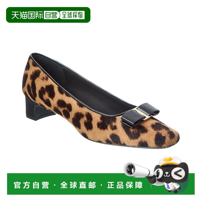 自营salvatore ferragamo菲拉格慕Rirri磨砂泵-棕色 美国奥莱直发