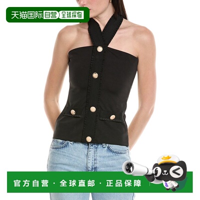 自营Avantlook Top - Black 美国奥莱直发性感抹胸上衣