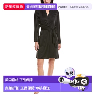 自营Natori Aphrodite Wrap - black 美国奥莱直发性感睡袍