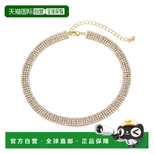 自营adornia14k镀金可调节水晶项链-金色 美国奥莱直发