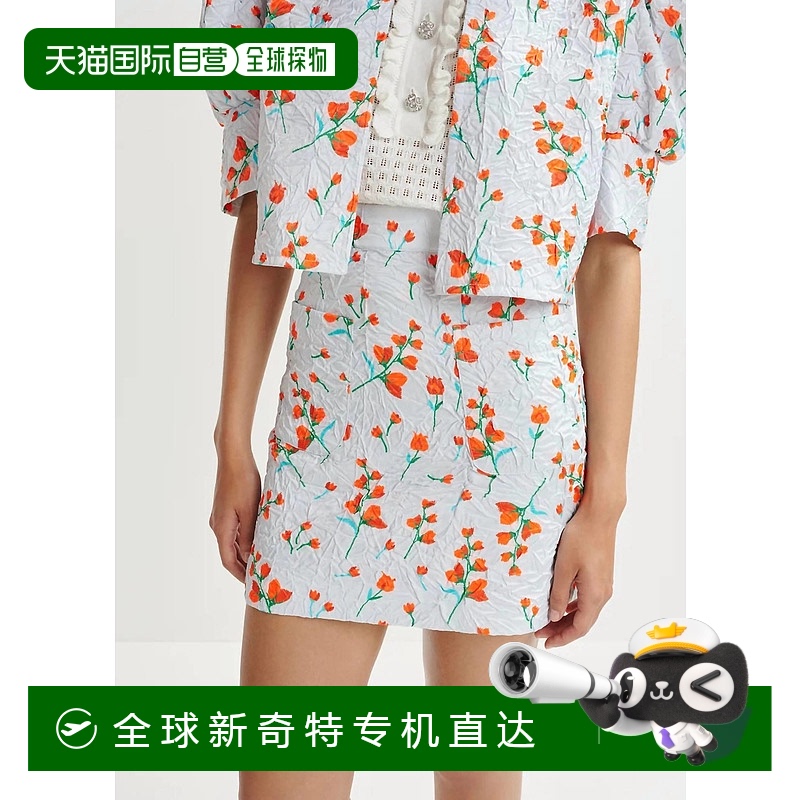 自营 essentiel antwerp绿色/橙色/白色口袋迷你裙 【美国奥莱】