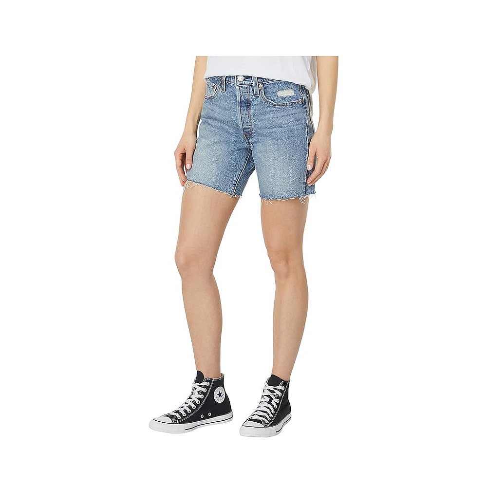 1h可退 香港直邮潮奢 Levi'S 李维斯 女士 501® 及大腿中部短裤
